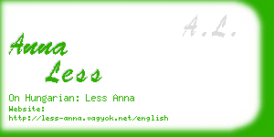 anna less business card